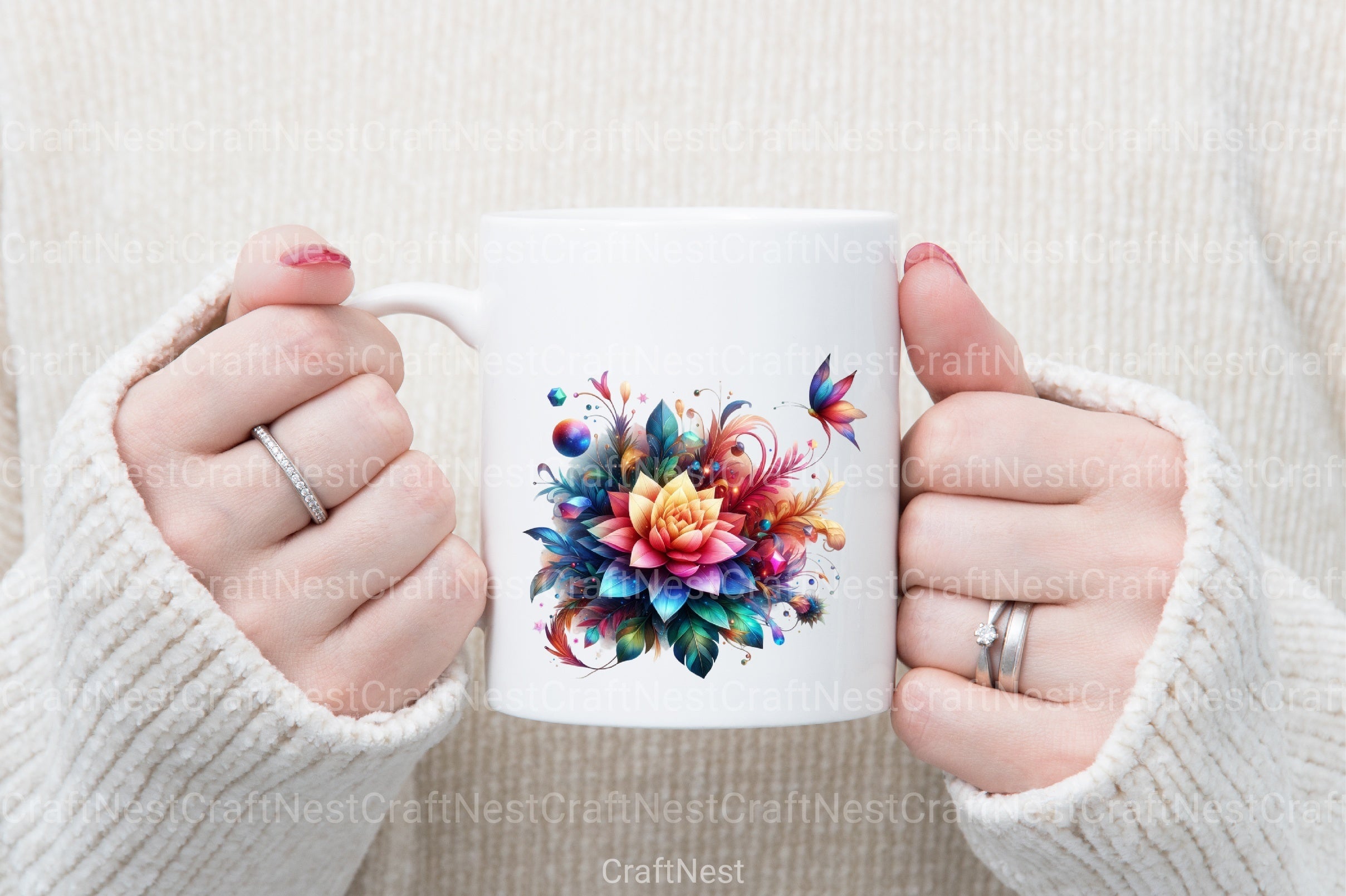 Magical Flower Clipart Bundle - CraftNest - Digital Crafting and Art