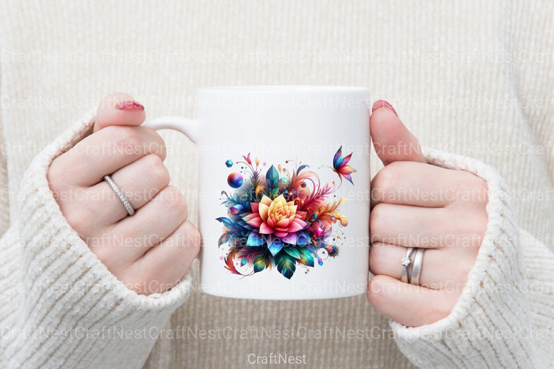 Magical Flower Clipart Bundle - CraftNest - Digital Crafting and Art