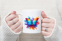 Rainbow Smoke Butterflies Clipart Bundle - CraftNest - Digital Crafting and Art