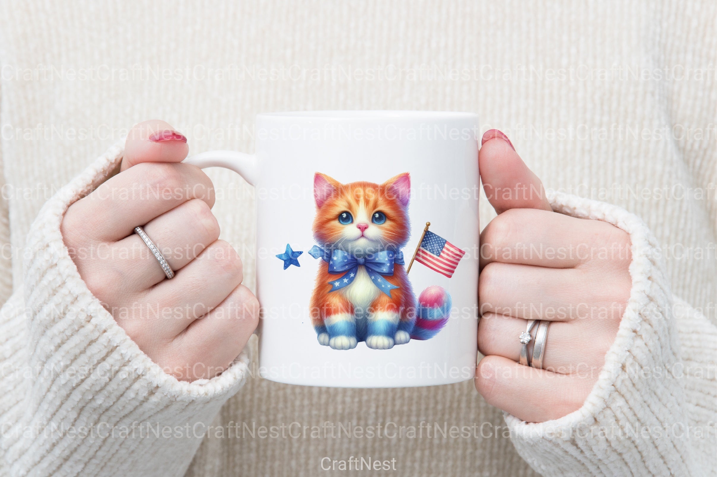 4th of July Cats Clipart Bundle - CraftNest - Digital Crafting and Art