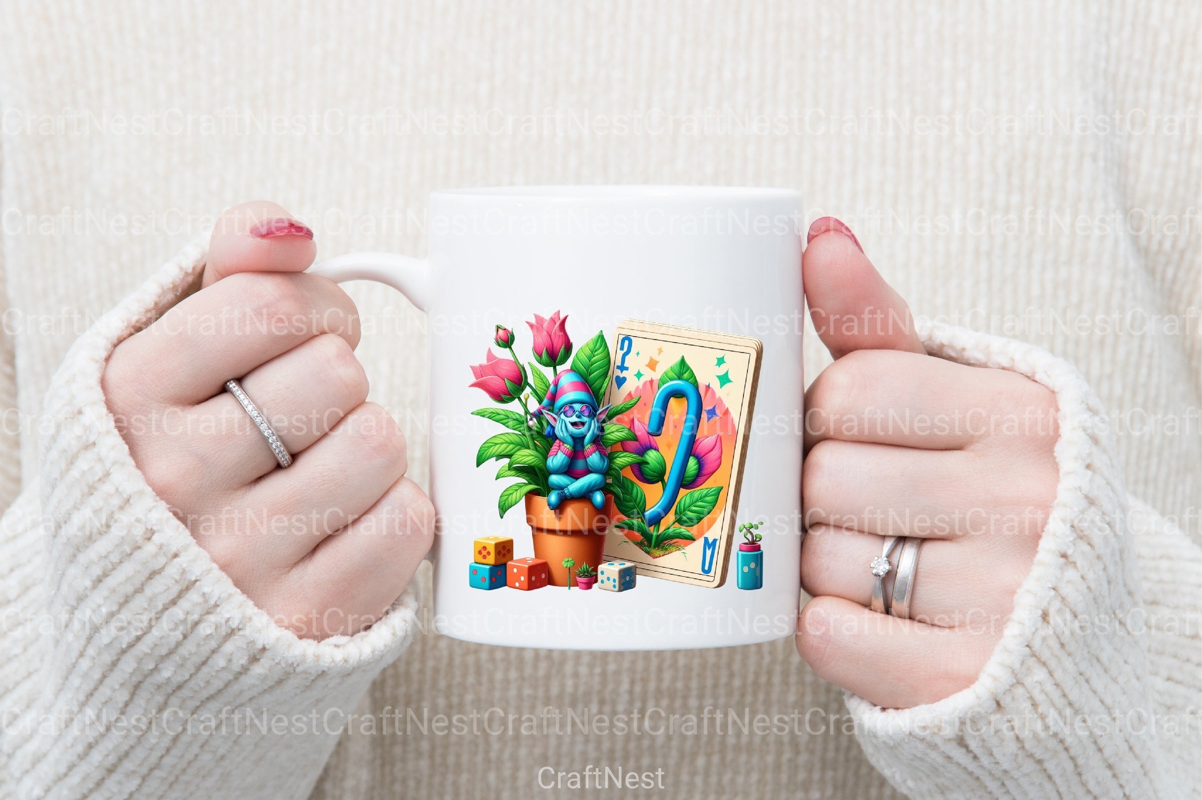 Plant Lover Funny Tarot Card Clipart Bundle - CraftNest - Digital Crafting and Art