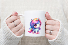 Little Unicorn Girls Clipart Bundle 77 - CraftNest - Digital Crafting and Art