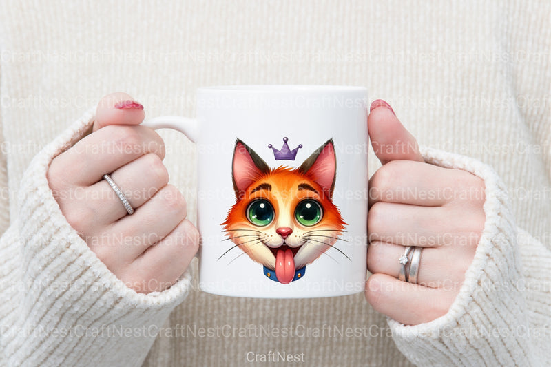 Funny Domestic Animals Face Clipart Bundle - CraftNest - Digital Crafting and Art