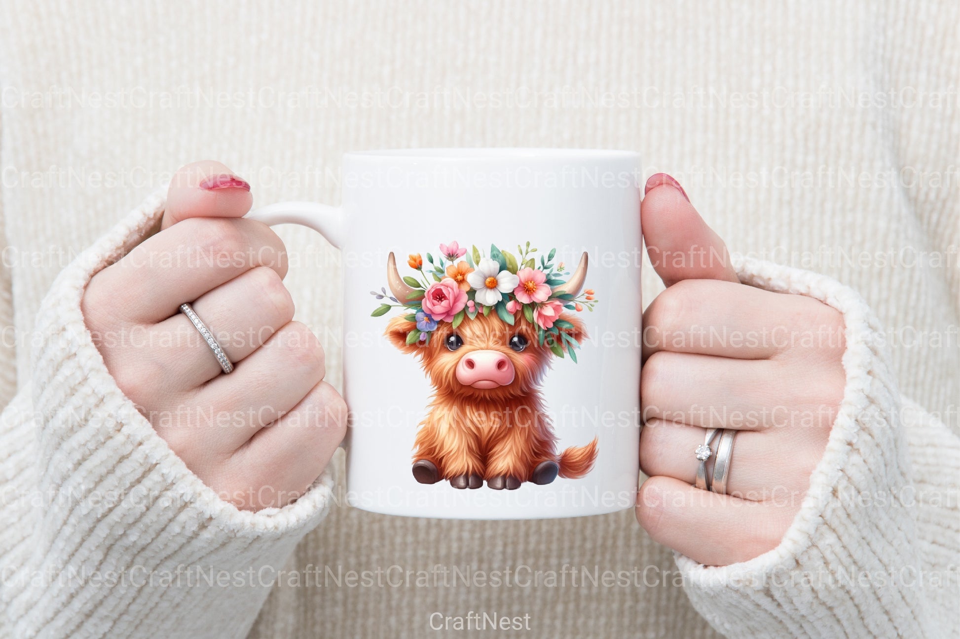 Funny Highland Cow Clipart Bundle - CraftNest - Digital Crafting and Art