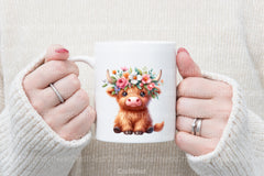 Funny Highland Cow Clipart Bundle - CraftNest - Digital Crafting and Art