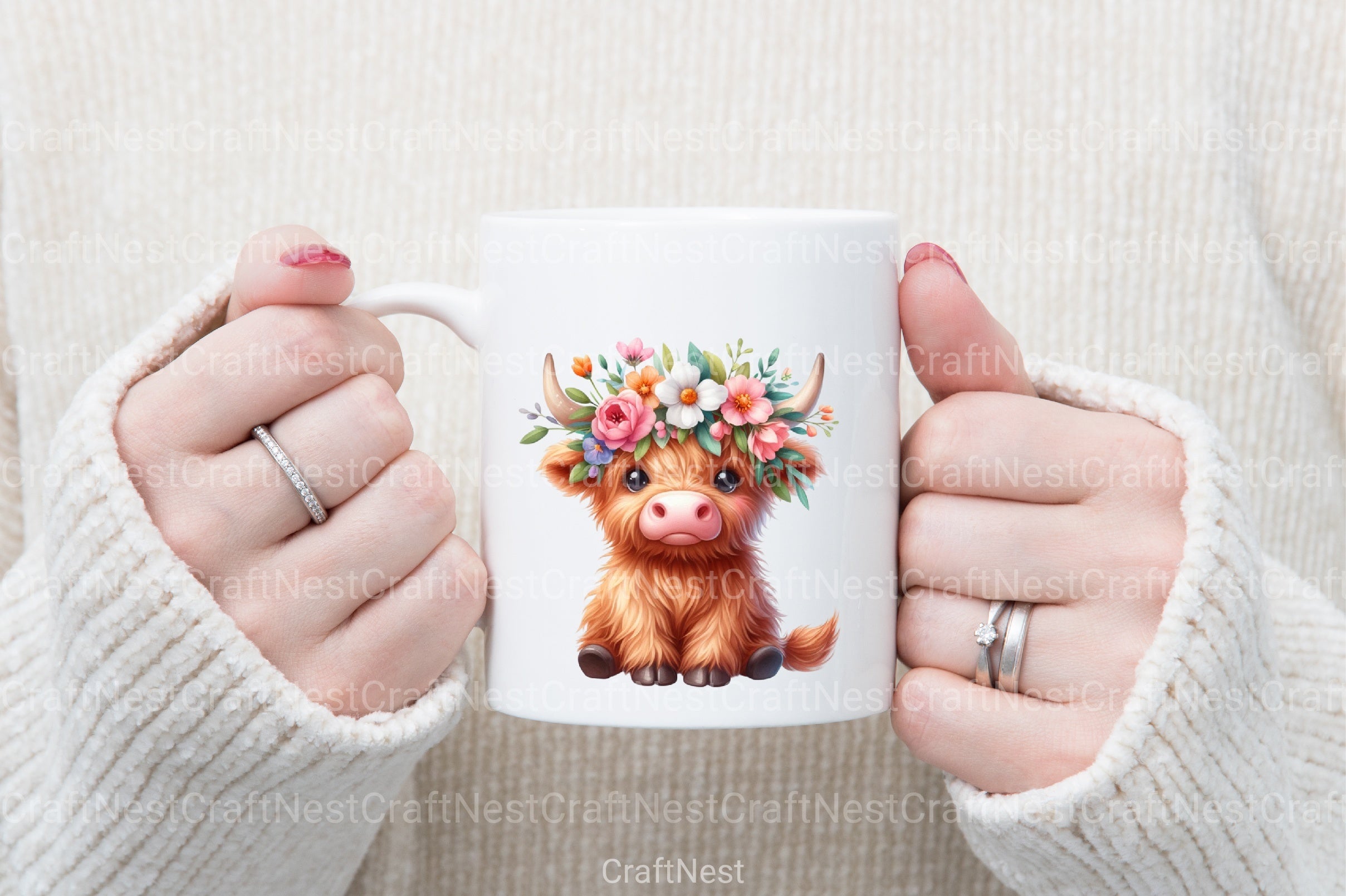 Funny Highland Cow Clipart Bundle - CraftNest - Digital Crafting and Art