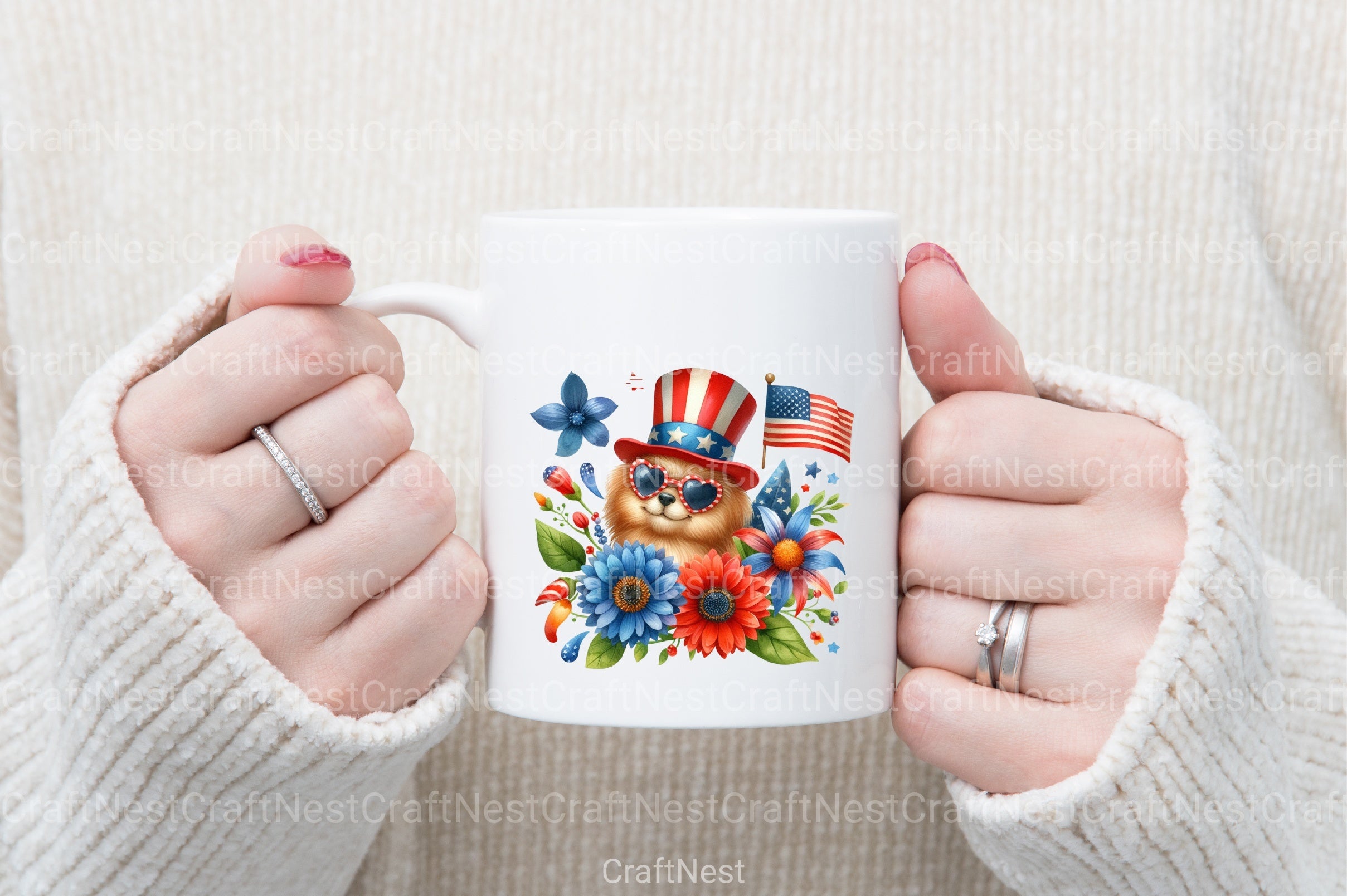 4th of July Animals Clipart Bundle - CraftNest - Digital Crafting and Art