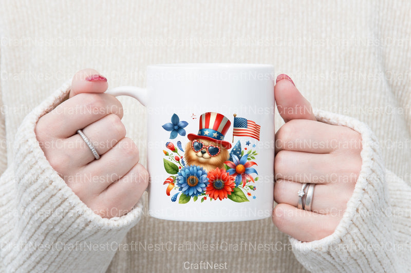 4th of July Animals Clipart Bundle - CraftNest - Digital Crafting and Art