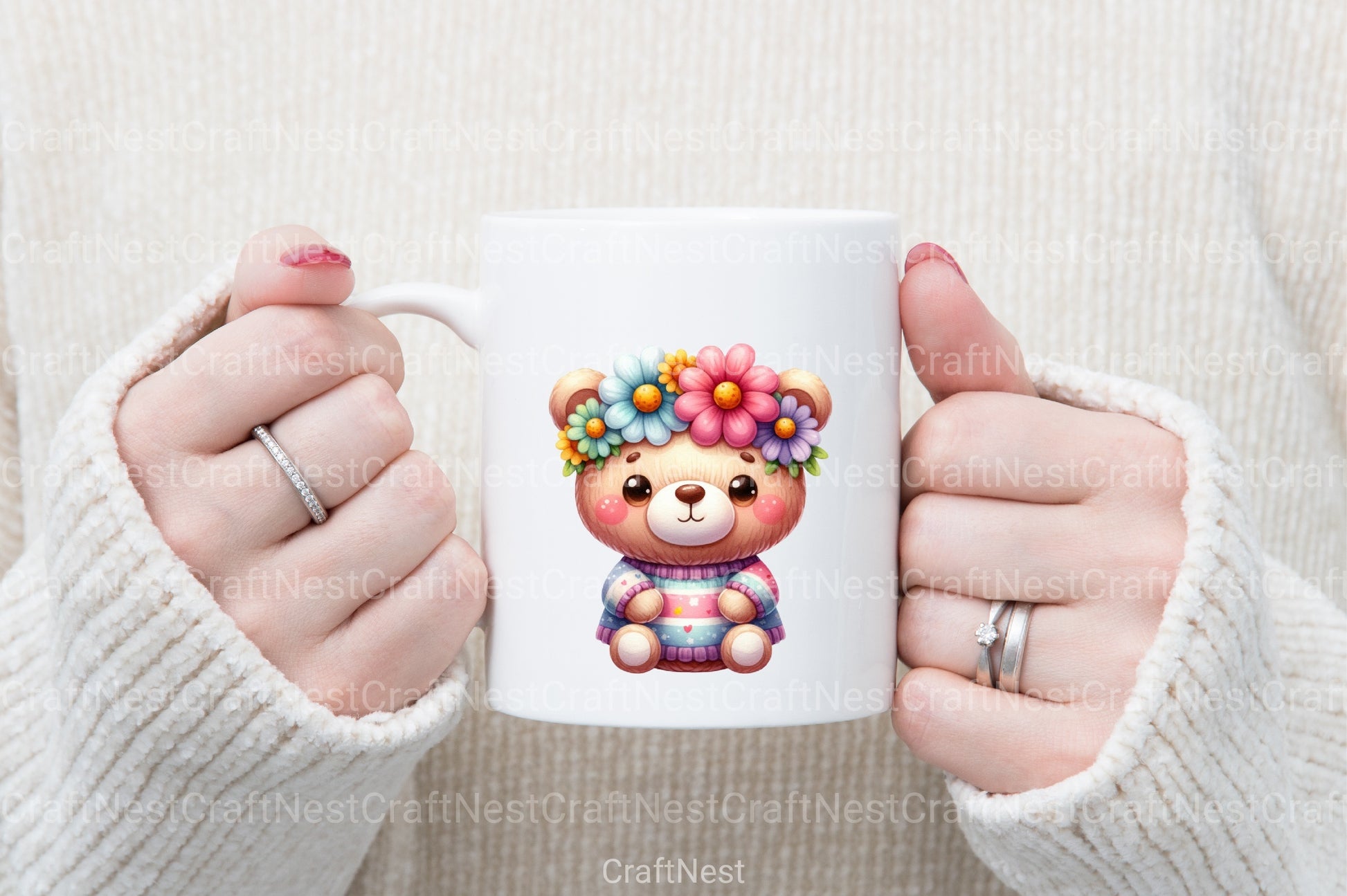 Kawaii Teddy Bear Clipart Bundle - CraftNest - Digital Crafting and Art