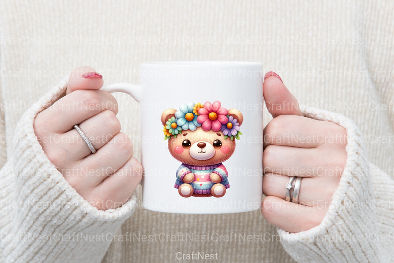 Kawaii Teddy Bear Clipart Bundle - CraftNest - Digital Crafting and Art