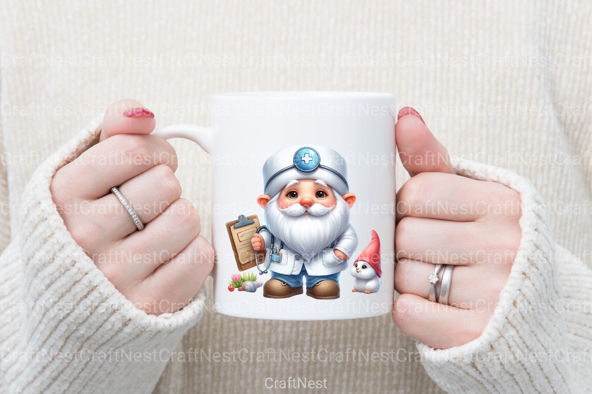 Nurse and Doctor Gnome Clipart Bundle - CraftNest - Digital Crafting and Art