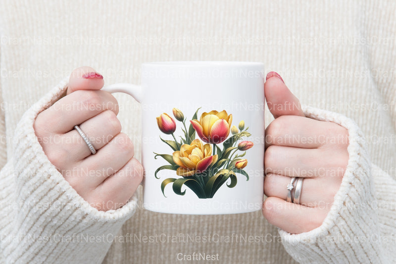 Vintage Flowers Clipart Bundle 12 - CraftNest - Digital Crafting and Art