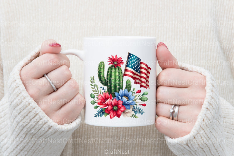 Fourth of July Cactus Clipart Bundle - CraftNest - Digital Crafting and Art