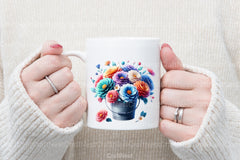 Flowers in Bucket Clipart Bundle - CraftNest - Digital Crafting and Art