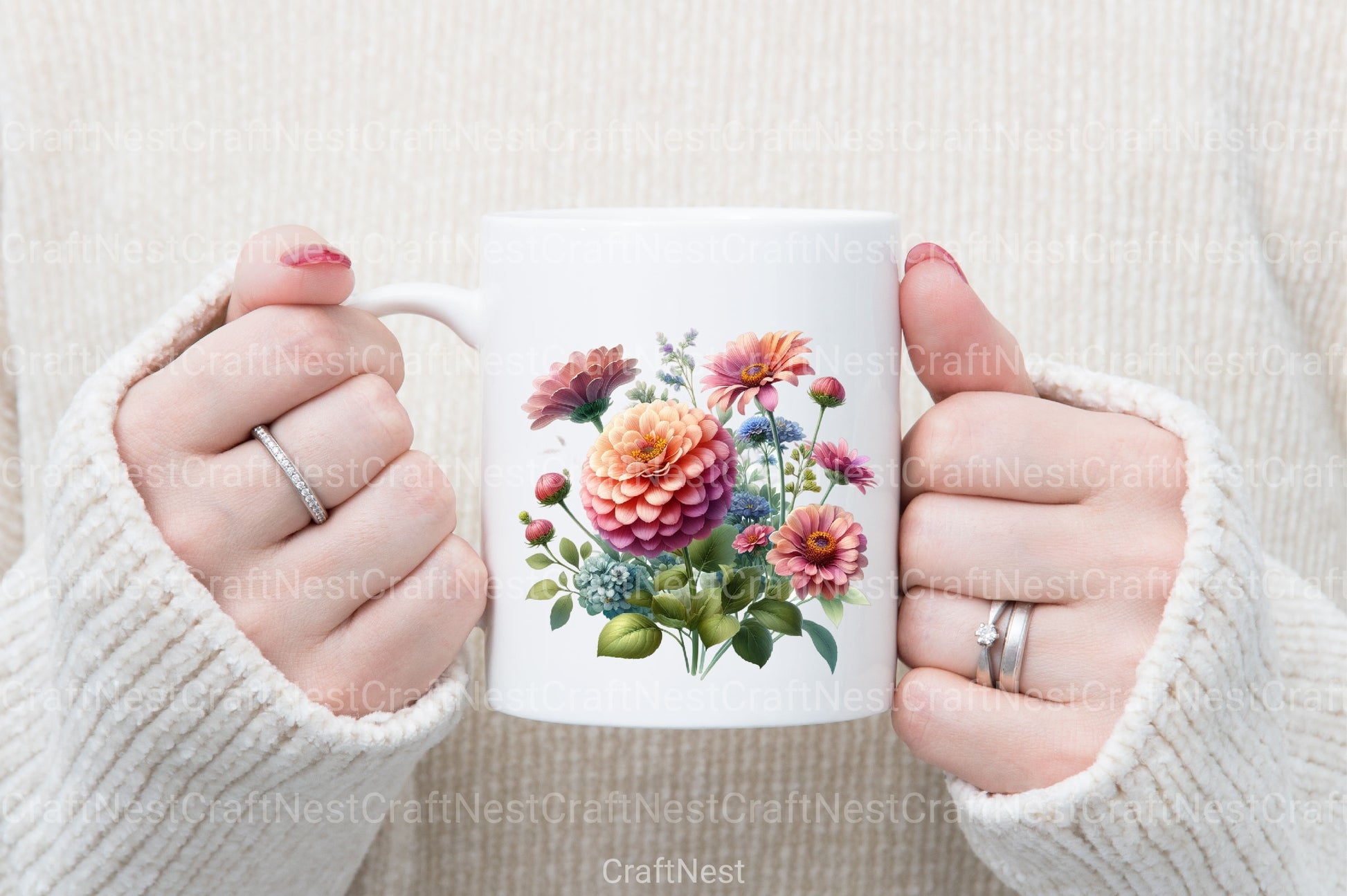 Garden Flowers Clipart Bundle 8 - CraftNest - Digital Crafting and Art