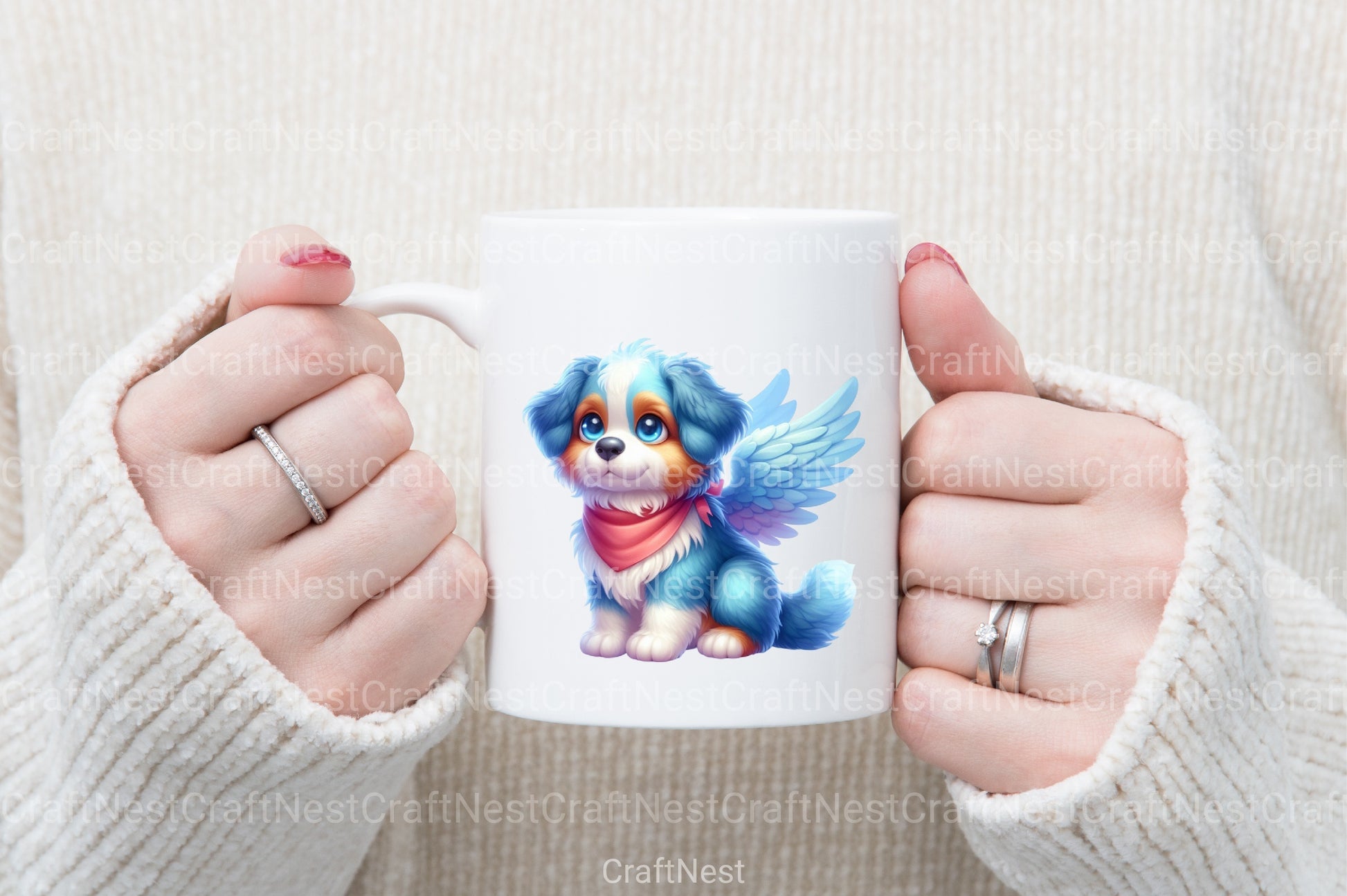 Dog Angels Clipart Bundle - CraftNest - Digital Crafting and Art