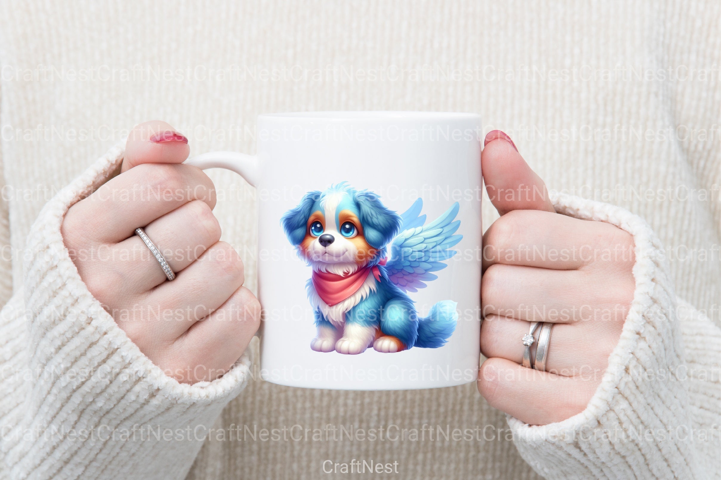 Dog Angels Clipart Bundle - CraftNest - Digital Crafting and Art