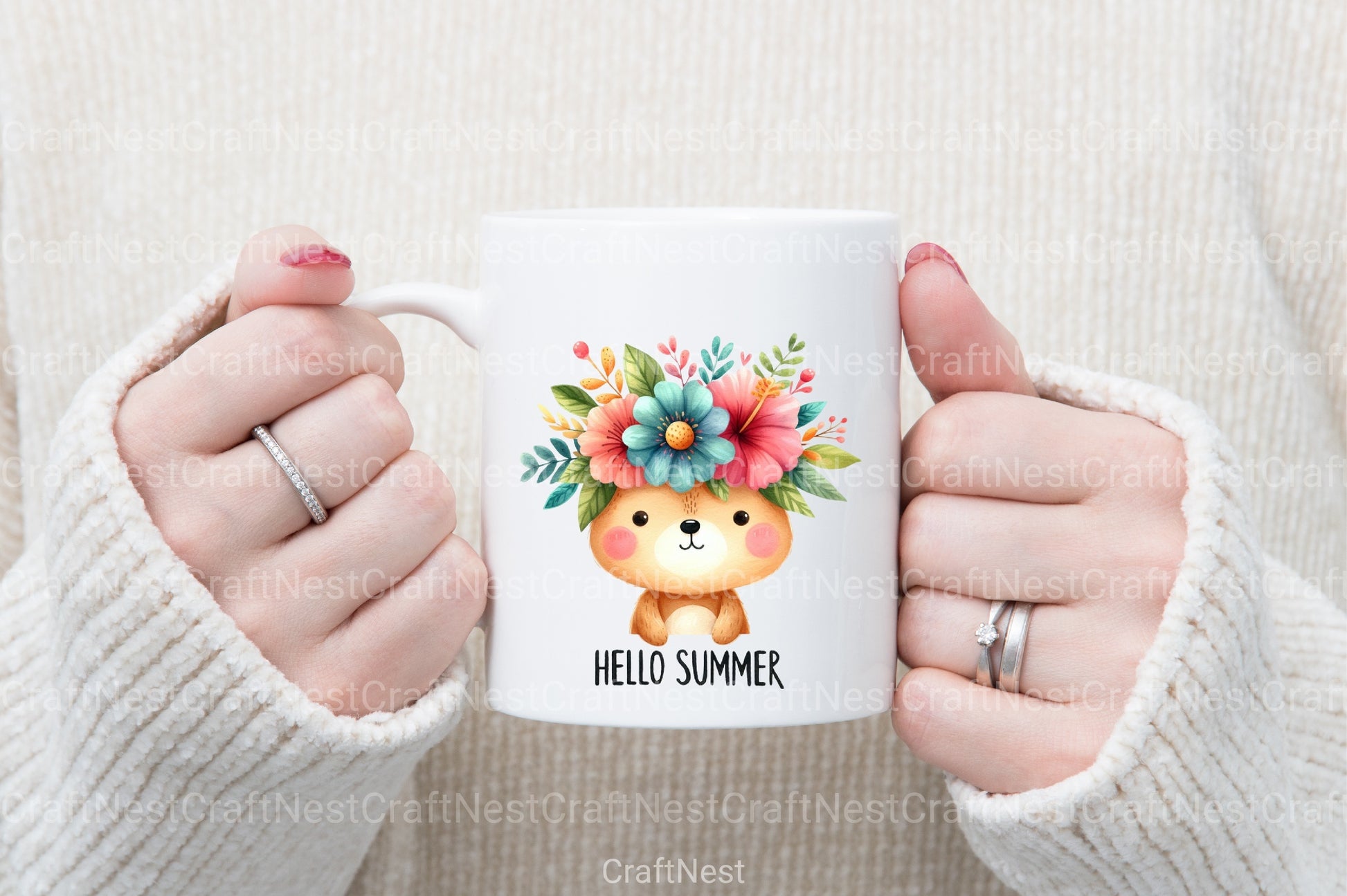 Hello Summer Animals Clipart Bundle - CraftNest - Digital Crafting and Art