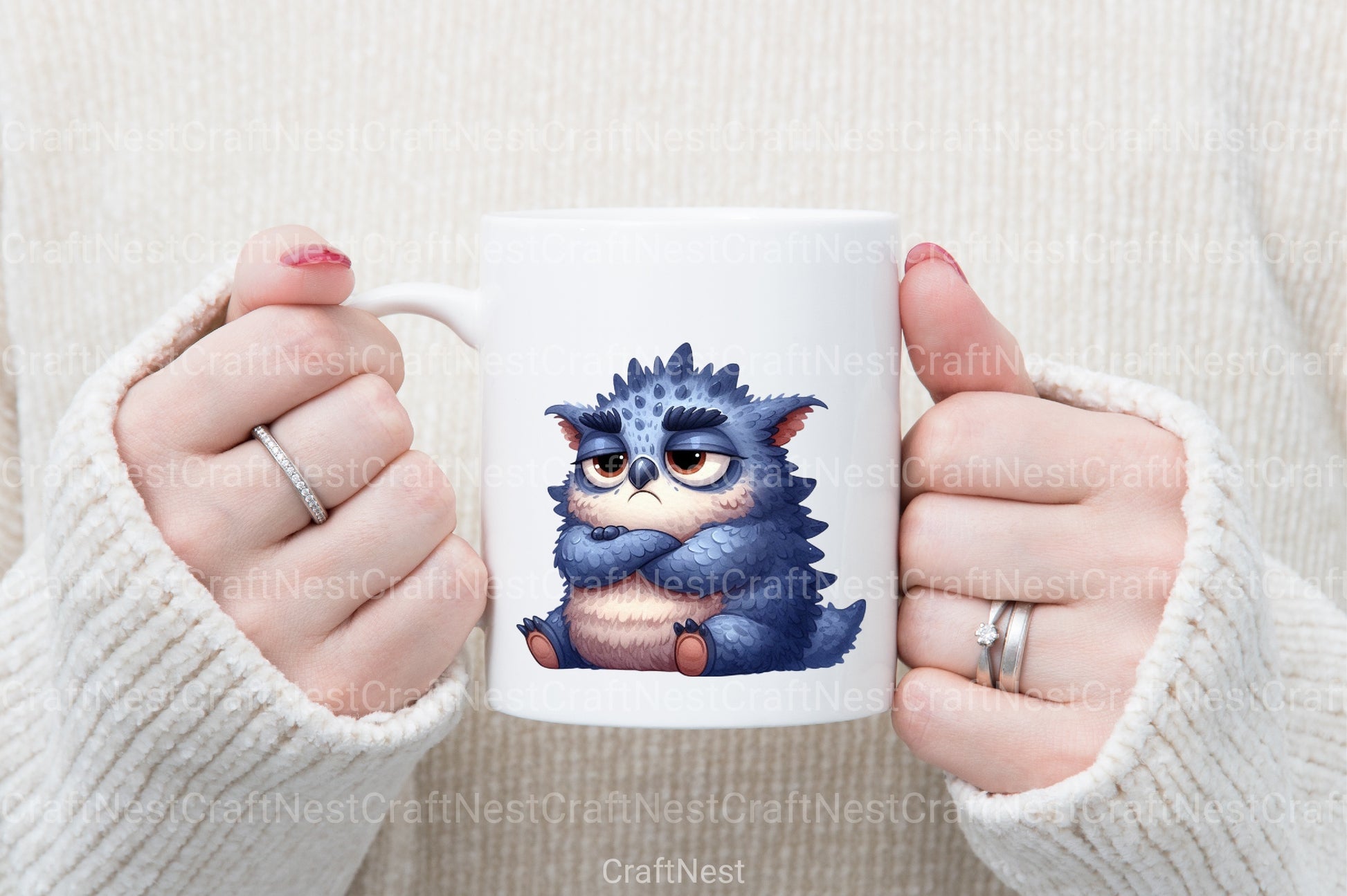 Funny Grumpy Animals Clipart Bundle 99 - CraftNest - Digital Crafting and Art