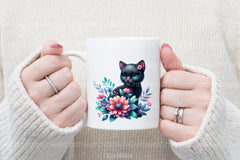 Cute Black Panther Cat Clipart Bundle - CraftNest - Digital Crafting and Art