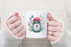 Faith Hope Love Jars Clipart Bundle - CraftNest - Digital Crafting and Art