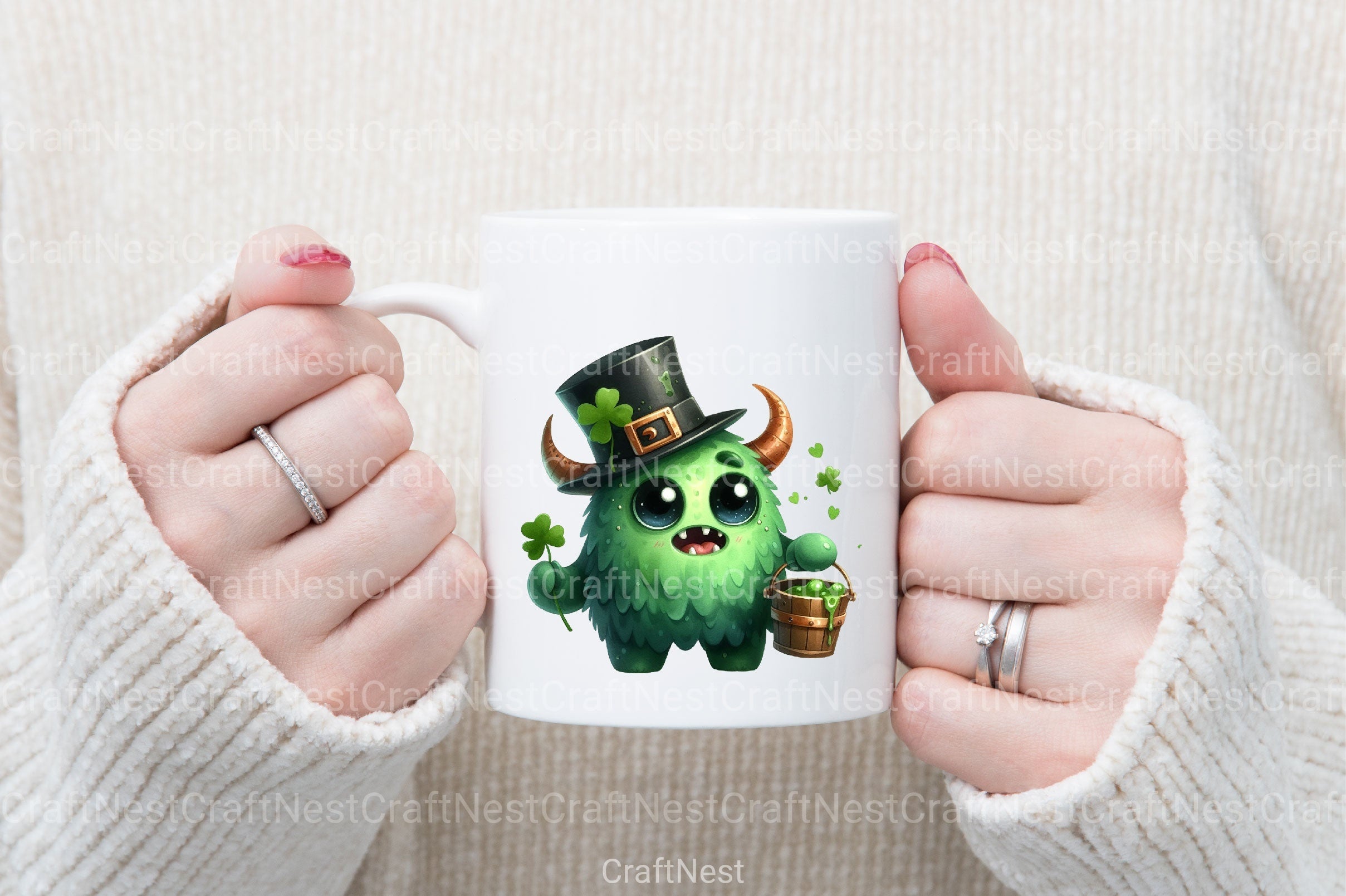 St. Patrick's Day Monsters Clipart Bundle - CraftNest - Digital Crafting and Art