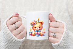 Cute Birthday Teddy Bear Clipart Bundle - CraftNest - Digital Crafting and Art