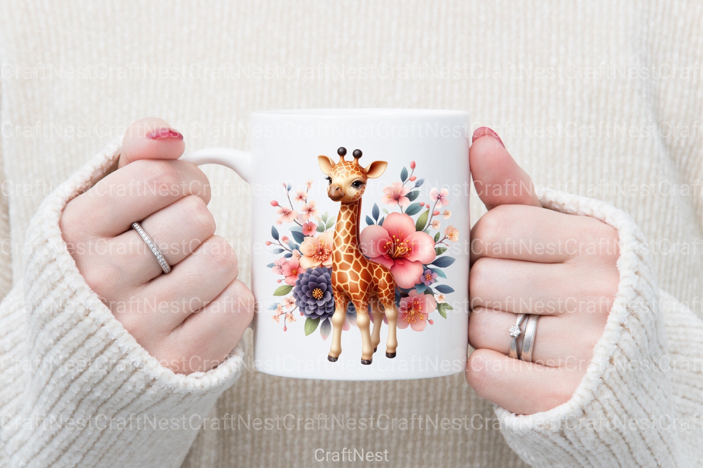 Cute Giraffe Clipart Bundle 11 - CraftNest - Digital Crafting and Art