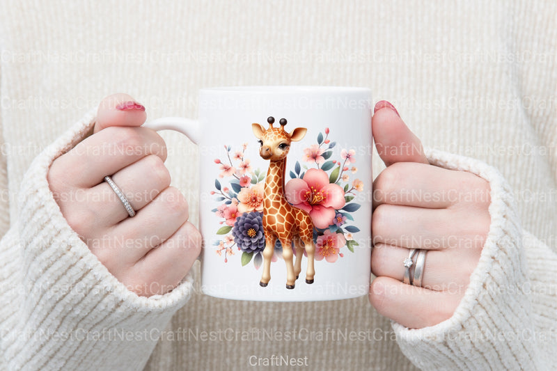 Cute Giraffe Clipart Bundle 11 - CraftNest - Digital Crafting and Art