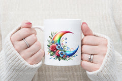 Floral Moon Clipart Bundle 2 - CraftNest - Digital Crafting and Art