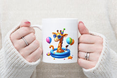 Funny Giraffe Pool Party Clipart Bundle - CraftNest - Digital Crafting and Art