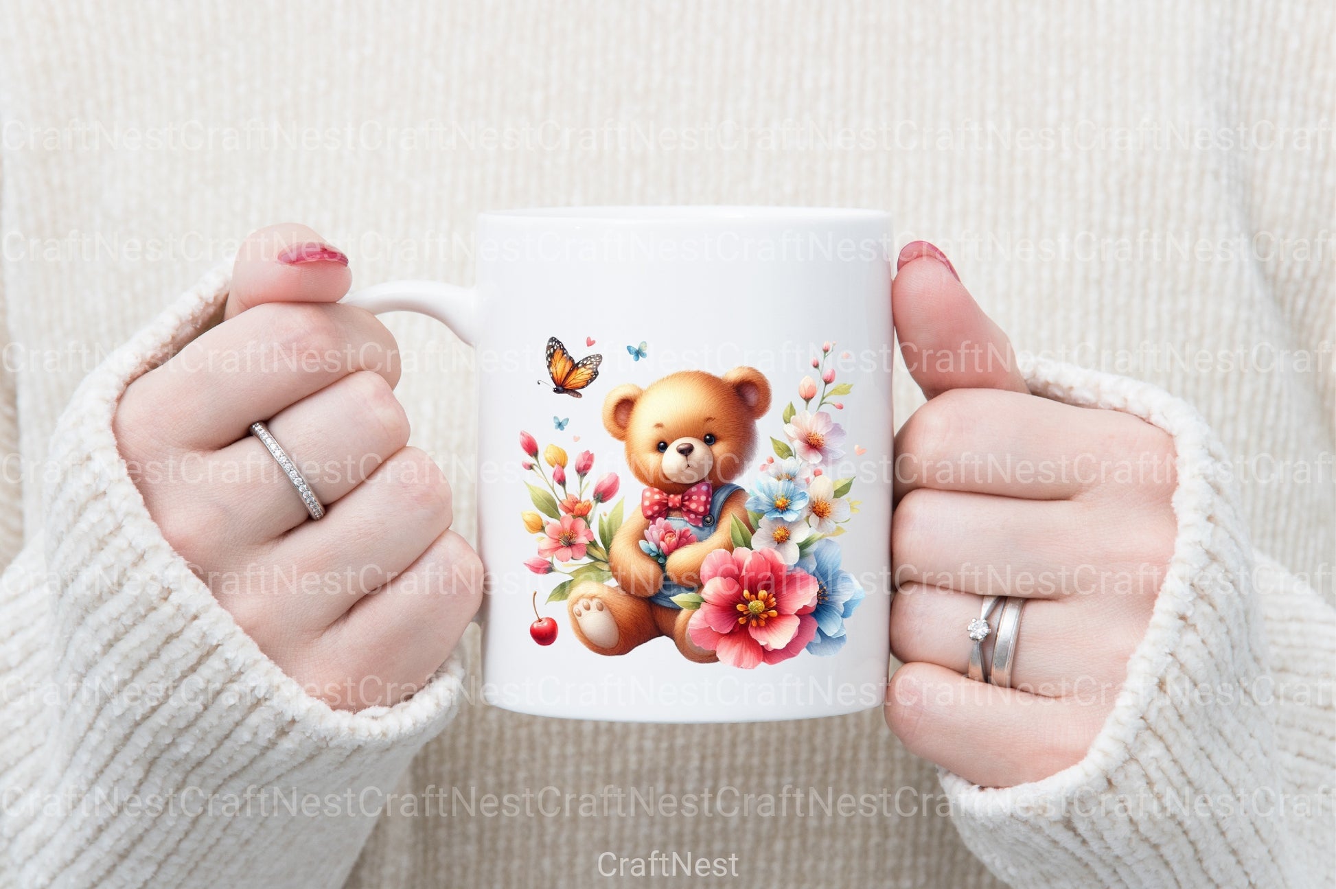 Teddy Bears Spring Clipart Bundle 157 - CraftNest - Digital Crafting and Art