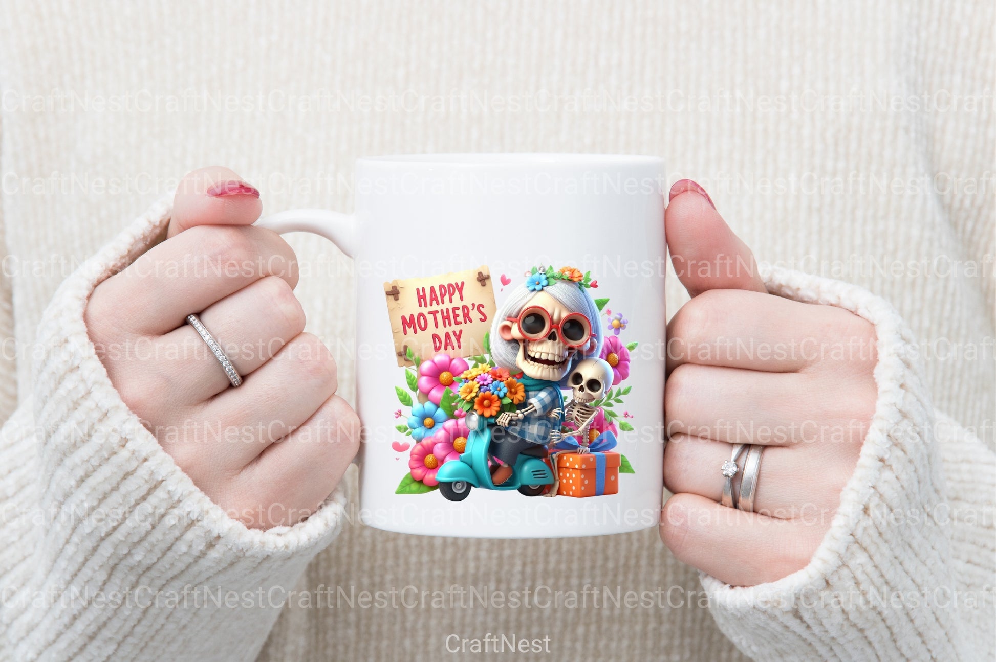 Funny Mother's Day Skeleton Grandma Clipart Bundle - CraftNest - Digital Crafting and Art