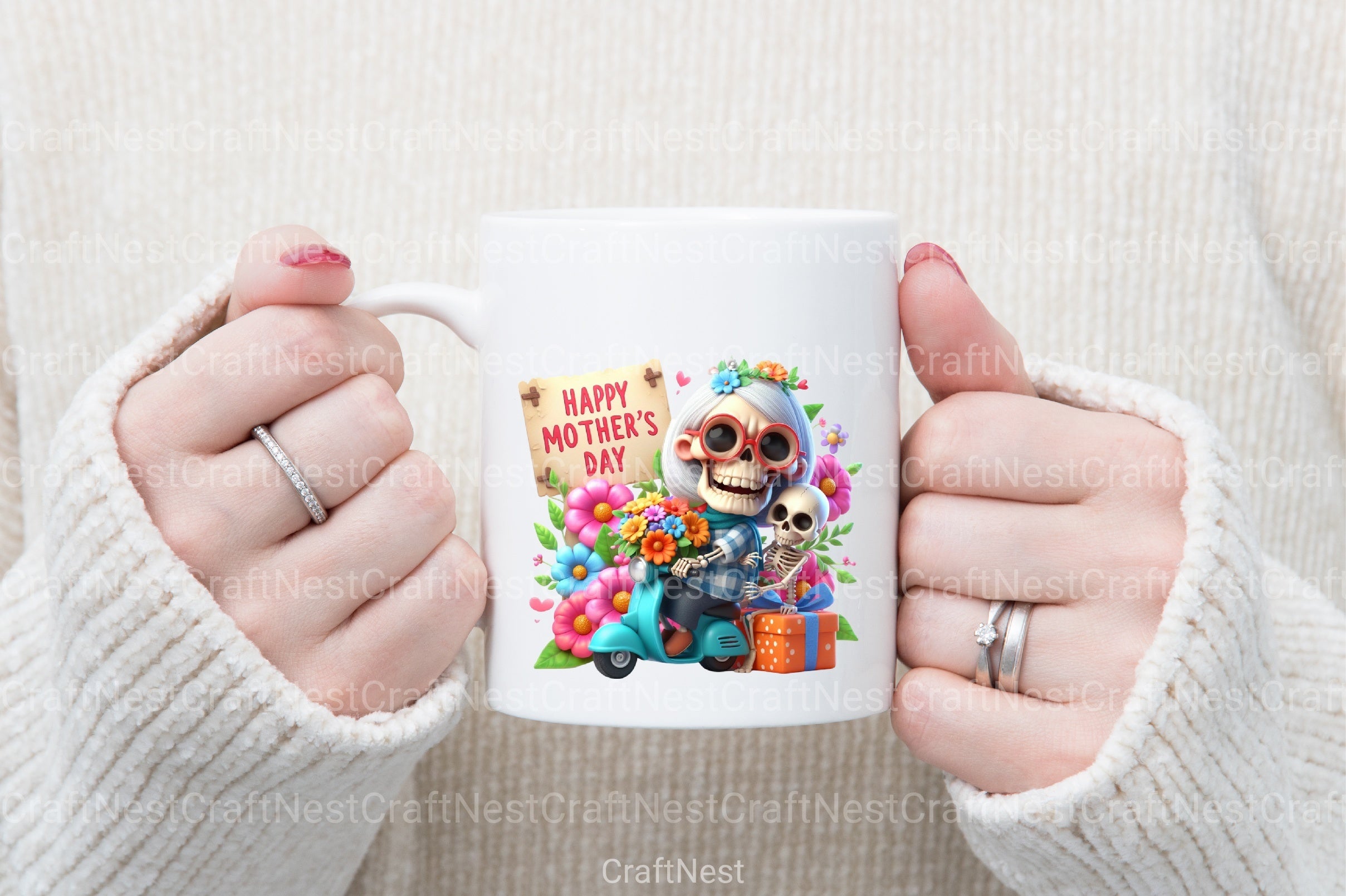 Funny Mother's Day Skeleton Grandma Clipart Bundle - CraftNest - Digital Crafting and Art