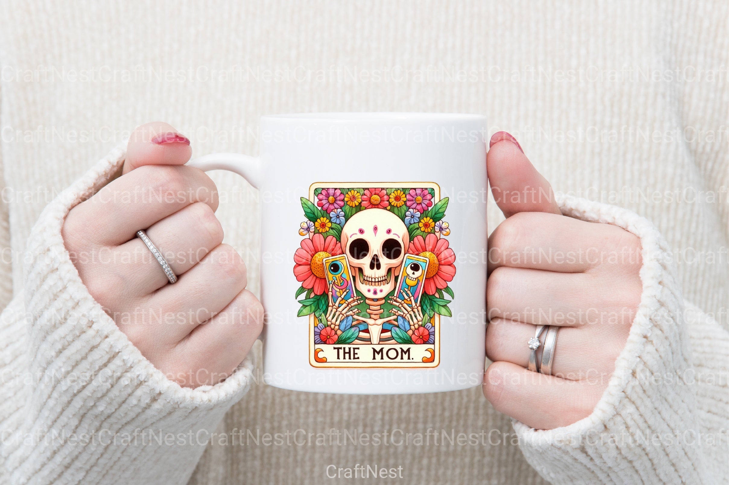 The Mom Funny Tarot Card Clipart Bundle - CraftNest - Digital Crafting and Art