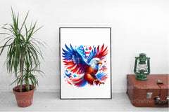 4th of July American Eagle Clipart Bundle - CraftNest - Digital Crafting and Art