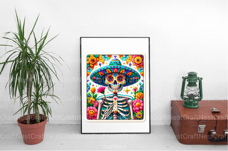 Funny Skeleton Tarot Card Clipart Bundle 8 - CraftNest - Digital Crafting and Art