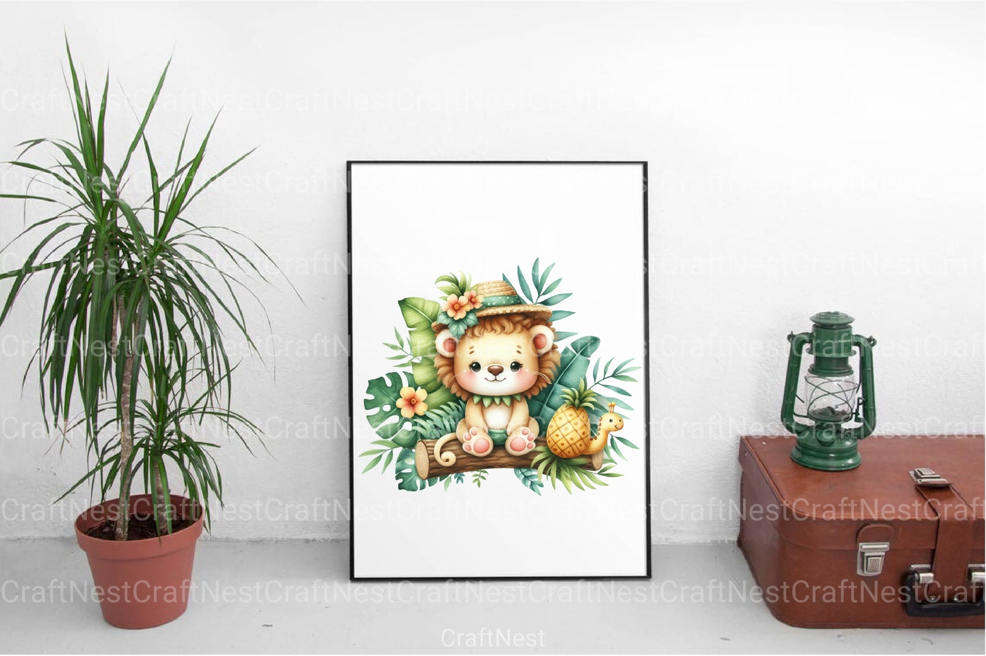 Baby Jungle Animals Clipart Bundle - CraftNest - Digital Crafting and Art