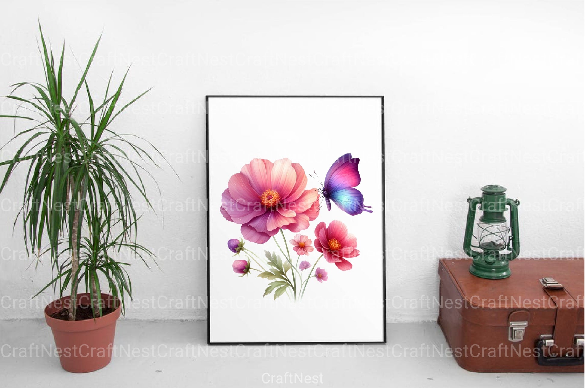 Coquette Pink Butterfly Clipart Bundle 3 - CraftNest - Digital Crafting and Art