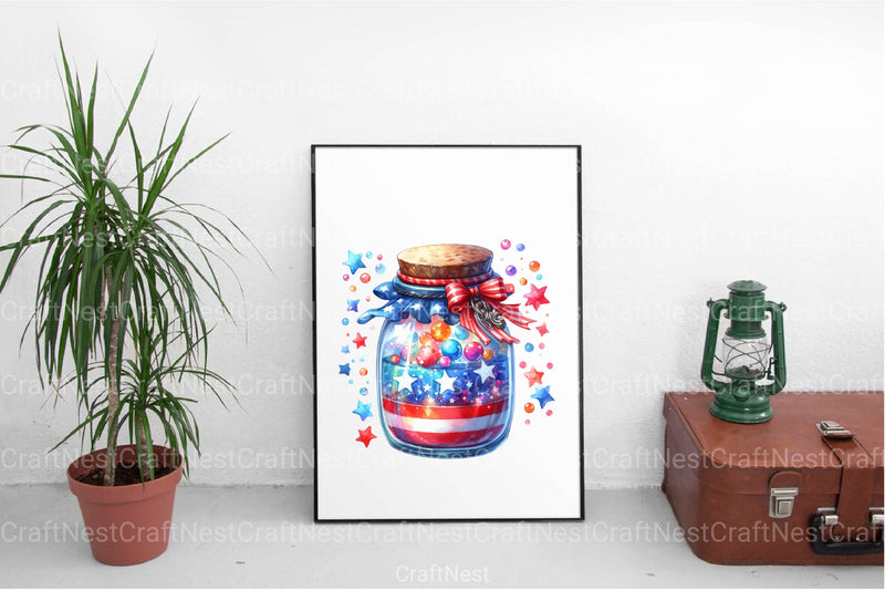 4th of July Magic Jar Clipart Bundle - CraftNest - Digital Crafting and Art
