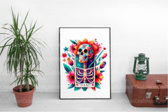 Whimsical Skeletal Tarot Card Clipart Bundle - CraftNest - Digital Crafting and Art