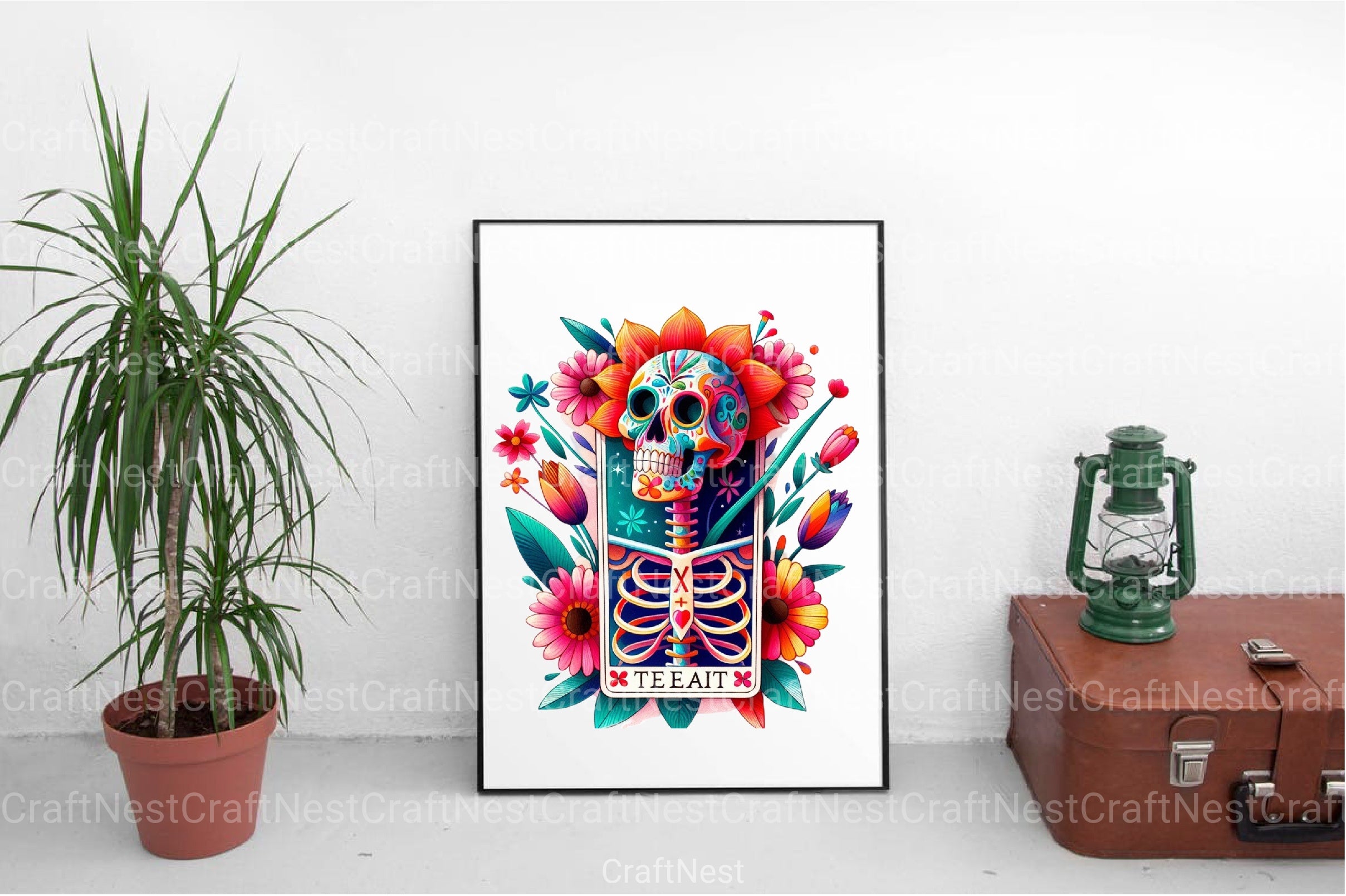 Whimsical Skeletal Tarot Card Clipart Bundle - CraftNest - Digital Crafting and Art