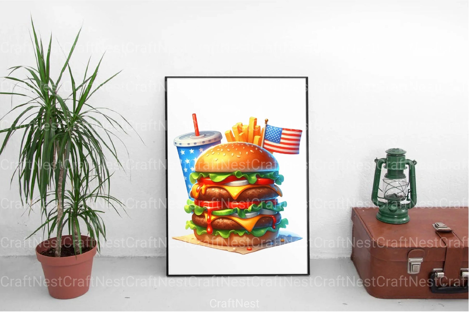 4th of July Fast Food Clipart Bundle 6 - CraftNest - Digital Crafting and Art