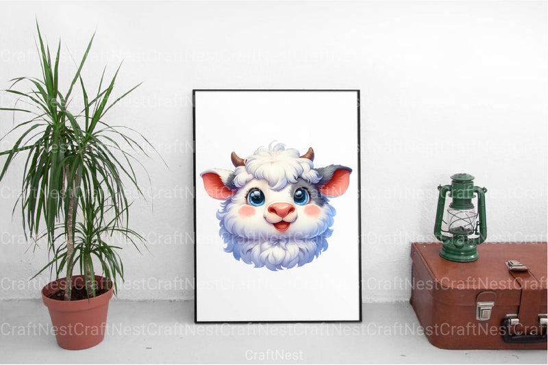 Funny Domestic Animals Face Clipart Bundle - CraftNest - Digital Crafting and Art