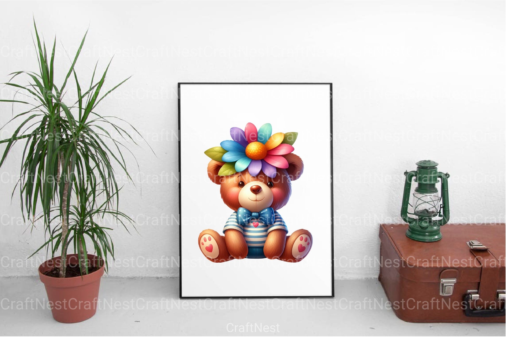 Mother's Day Teddy Bear Clipart Bundle 2 - CraftNest - Digital Crafting and Art