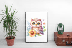 Cute Owl Clipart Bundle 1 - CraftNest - Digital Crafting and Art