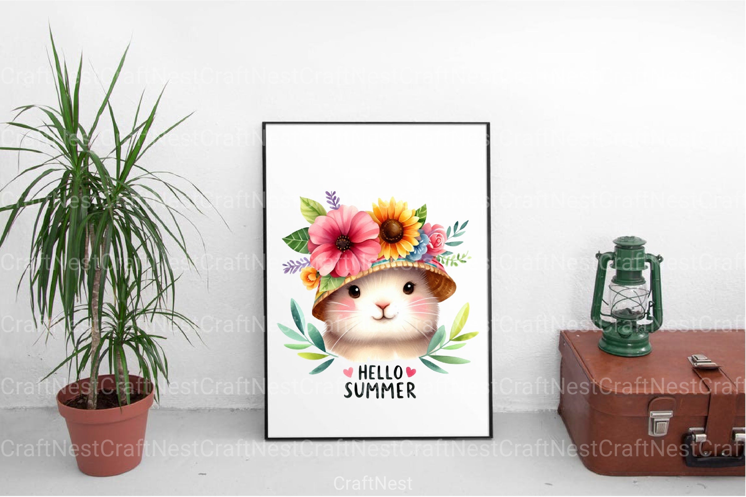 Hello Summer Animals Clipart Bundle - CraftNest - Digital Crafting and Art