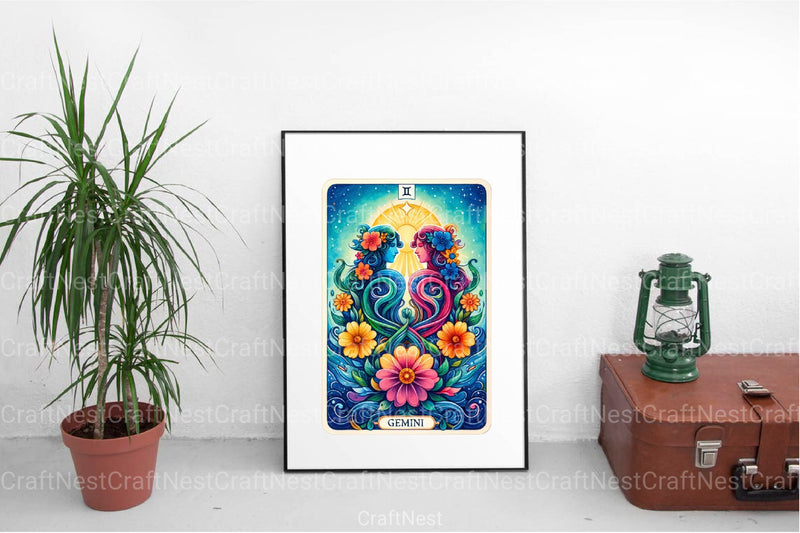 Gemini Tarot Card Clipart Bundle - CraftNest - Digital Crafting and Art