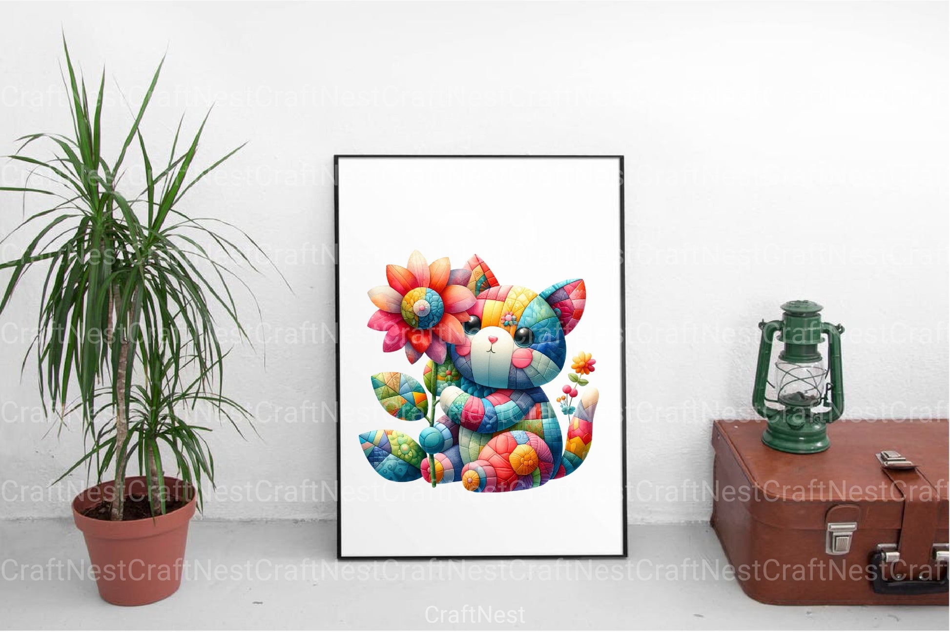 Patchwork Animals Clipart Bundle - CraftNest - Digital Crafting and Art