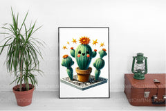 Funny Cactus Tarot Card Clipart Bundle - CraftNest - Digital Crafting and Art